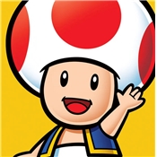 SUPER MARIO TOILE TOAD 40 X 40CM
