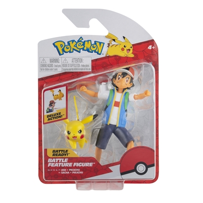 POKEMON DUO BATTLE FIGURINE SACHA + PIKACHU
