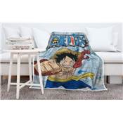 ONE PIECE PLAID SHERPA 100X150 CM LUFFY