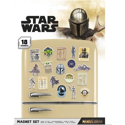 STAR WARS : LE MANDALORIEN (CHASSEUR DE PRIMES) SET D'AIMANTS