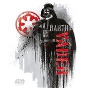 STAR WARS ROGUE ONE (DARK VADOR GRUNGE) 60X80