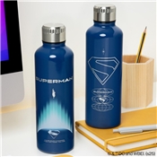 SUPERMAN THEATRICAL METAL WATER BOTTLE