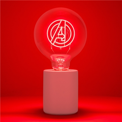MARVEL AVENGERS LAMPE AVEC AMPOULE DECORATIVE LED A FILAMENT NEON BUL
