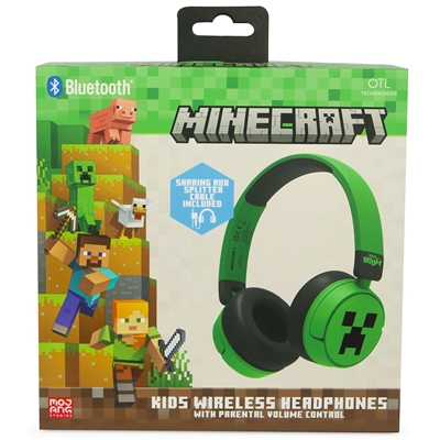 MINECRAFT - CASQUE SANS FIL POUR ENFANTS CREEPER