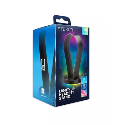 STEALTH LIGHT UP CHARGING CASQUE STAND - BLACK