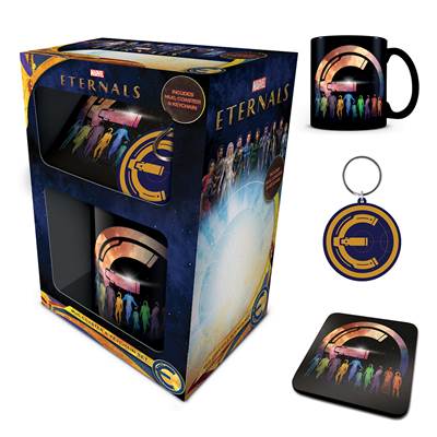 THE ETERNALS MUG, COASTER AND KEYCHAIN SETS