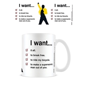 QUEEN I WANT CHECKLIST MUG