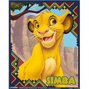 THE LION KING CADRE 3D LENTICULAIRE SIMBA BORDERED