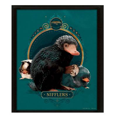 FANTASTIC BEASTS CADRE 3D LENTICULAIRE NIFFLERS
