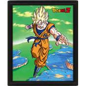 DRAGON BALL Z CADRE 3D LENTICULAIRE TRANSFORMATION SUPER SAIYAN