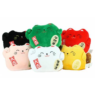 PELUCHE MANEKI NEKO - LUCKY CAT 20CM - ASST 12