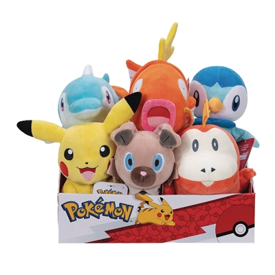 PELUCHE POKEMON PRESENTOIR DE 6 PELUCHES (ASST BB)