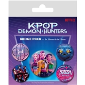 K-POP DEMON HUNTERS SET DE 5 BADGES 