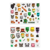 MINECRAFT AUTOCOLLANTS RELIEF
