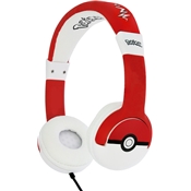POKEMON - CASQUE FILAIRE POUR ENFANTS POKE BALL ROUGE