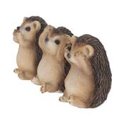 THREE WISE HEDGEHOGS 8.5CM