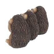 THREE WISE HEDGEHOGS 8.5CM