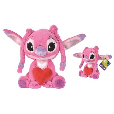 DISNEY PELUCHE STITCH ANGEL COEUR 25CM