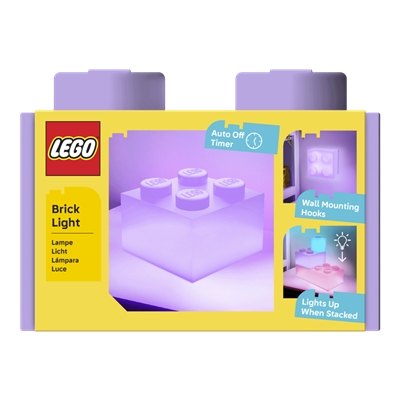 LAMPE BRIQUE 2X2 VIOLET LEGO