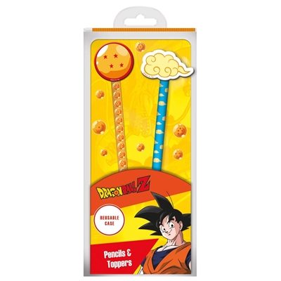 DRAGON BALL Z (FLYING NIMBUS & BALL) PENCILS AND TOPPERS 2PK