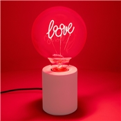 MICKEY LAMPE AVEC AMPOULE DECORATIVE LED A FILAMENT NEON BULB